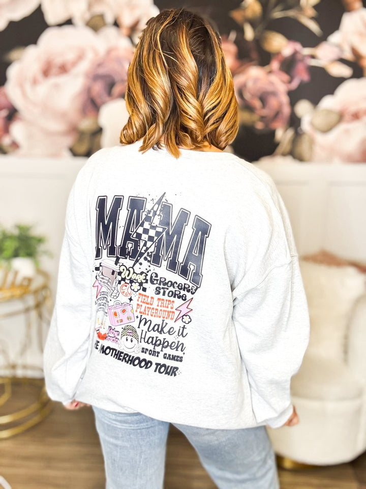 Mama World Tour Graphic Pullover - FINAL SALE - Macoma Boutique555 Presales