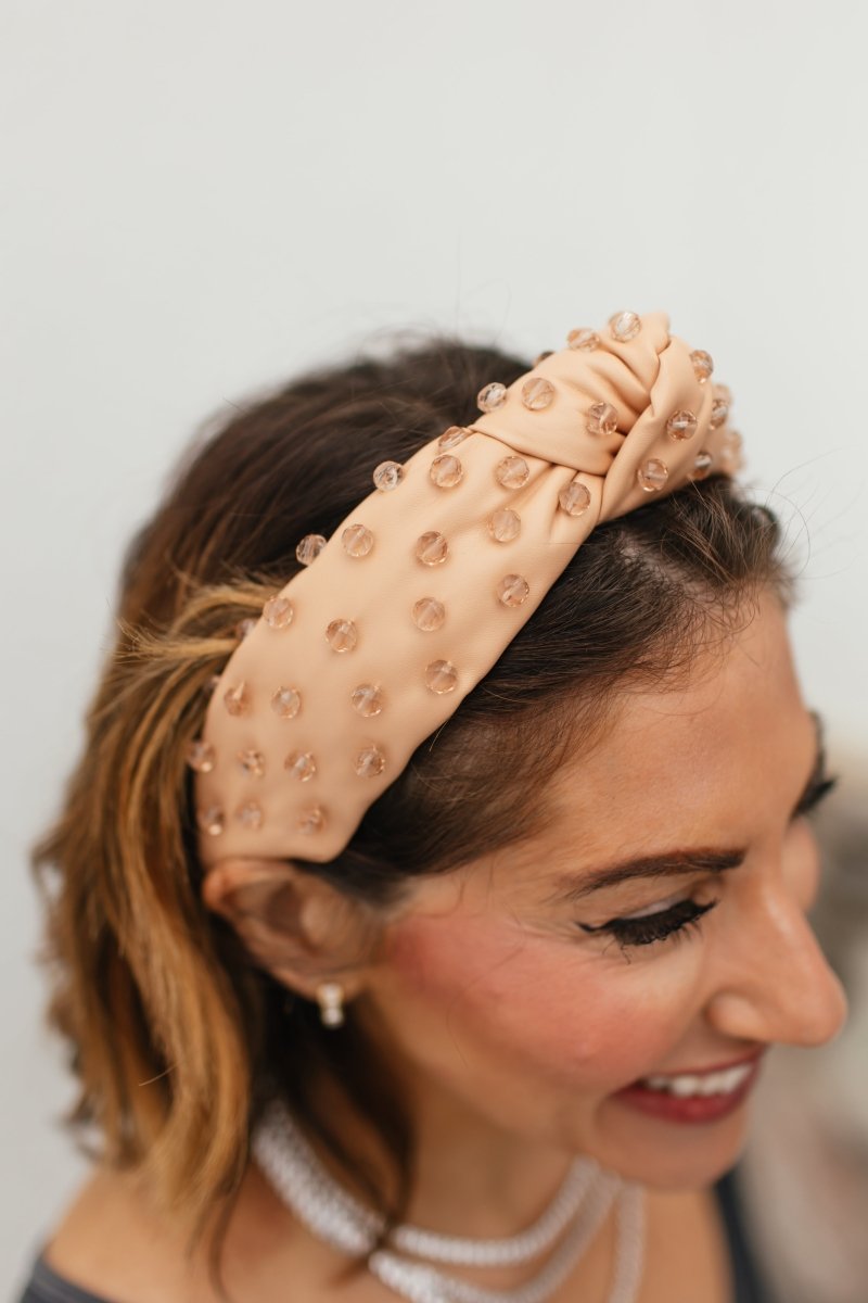 Nude Headband With Crystals - Macoma Boutique310 Accessories/Jewelry
