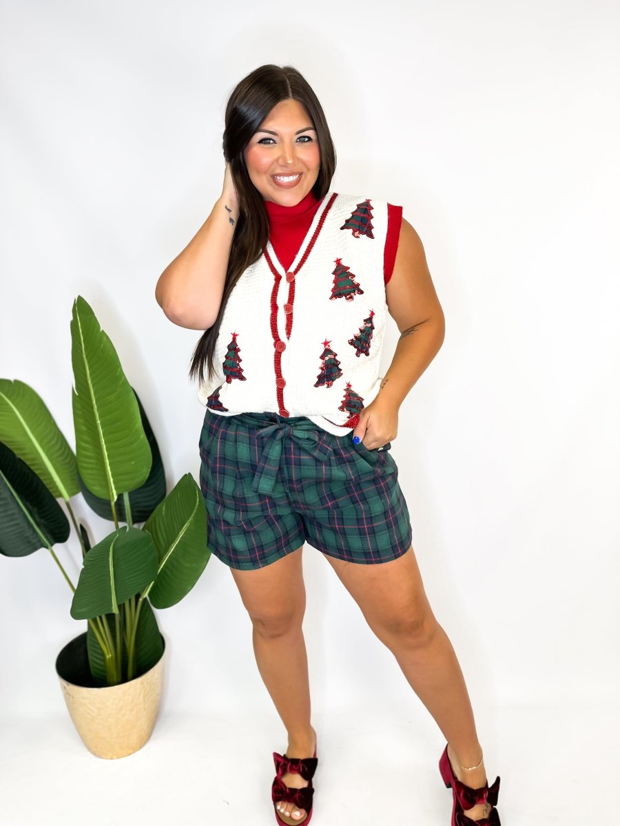 Oh Christmas Tree Vest - Reg & Curvy - Macoma Boutique230 Outerwear