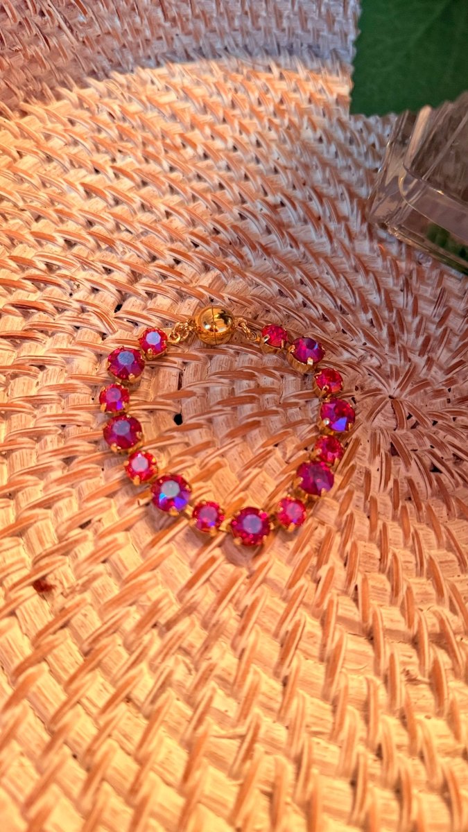 Paris After Dark Bracelet 8/10MM in Hot Pink - Macoma Boutique315 Jewelry