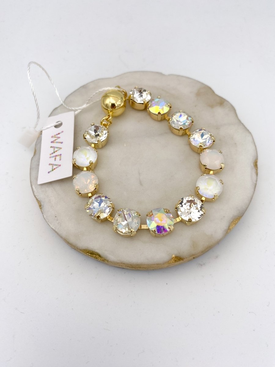 Paris After Dark Bracelet 8/10MM in White - Macoma Boutique315 Jewelry