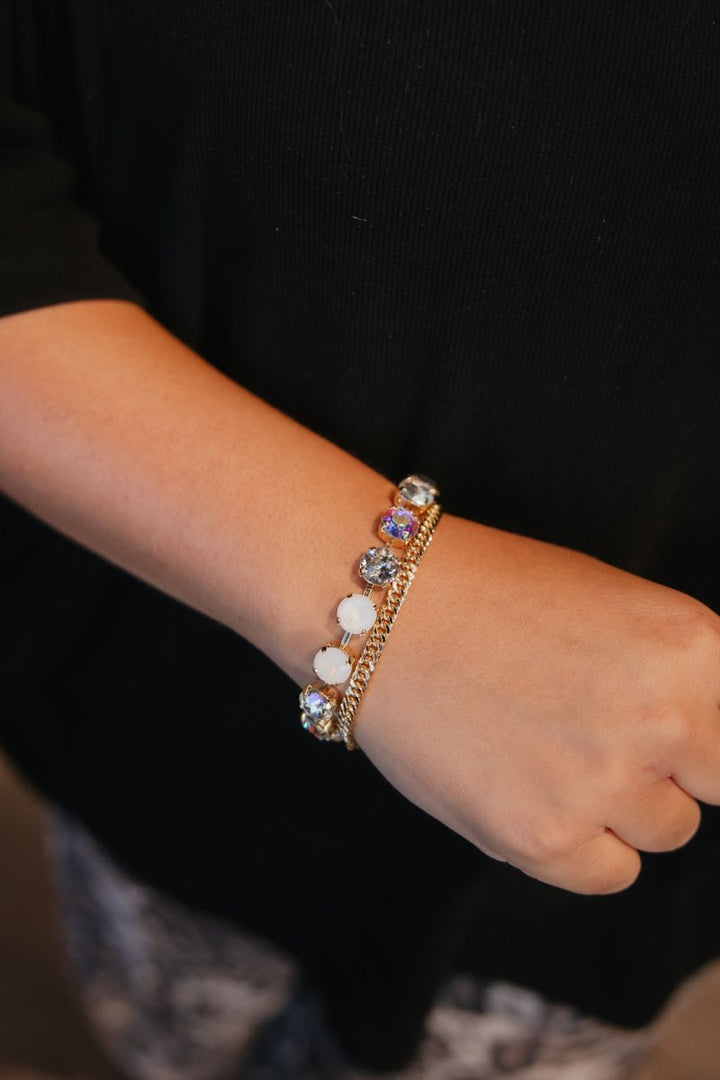 Paris After Dark Bracelet 8/10MM in White - Macoma Boutique315 Jewelry