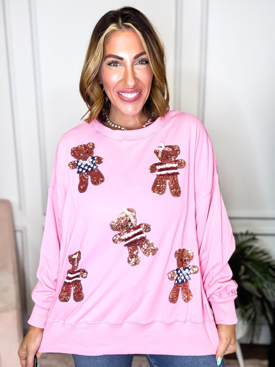 Patriotic Bears Sweatshirt - FINAL SALE - Macoma Boutique120 Long Sleeve