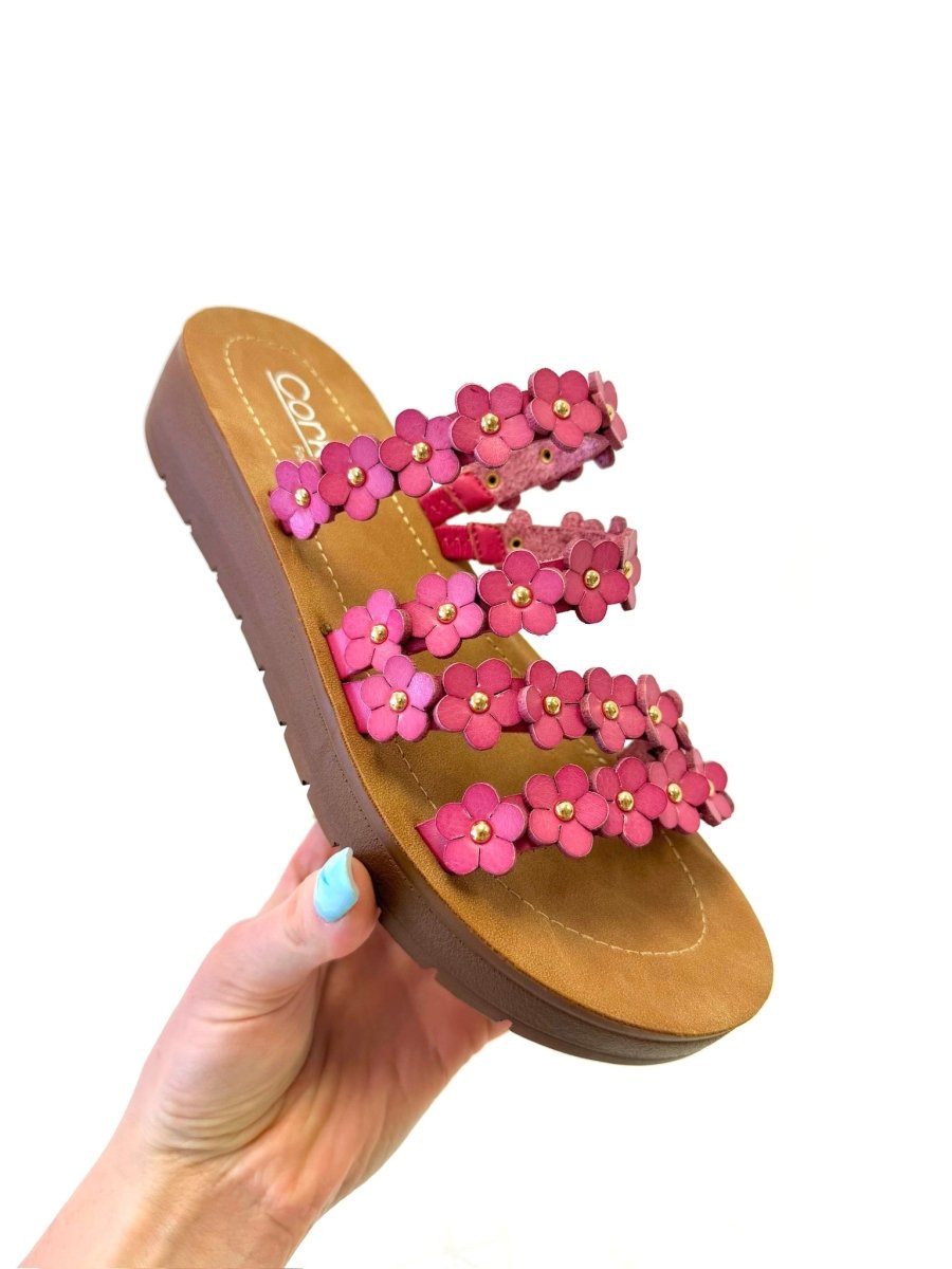 PRESALE: Corky's Pink Garden Party Sandals - Macoma Boutique304 Sandals
