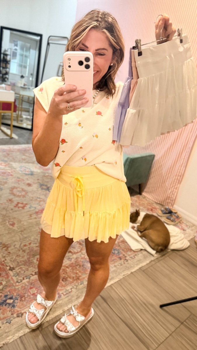 Pretty Little Thing Skirt In Yellow - Macoma Boutique200 Skirts