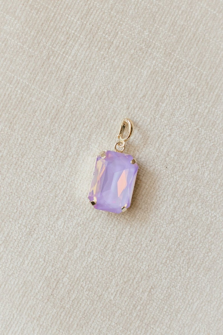 Rectangular Charm in Purple Haze - Macoma Boutique315 Jewelry