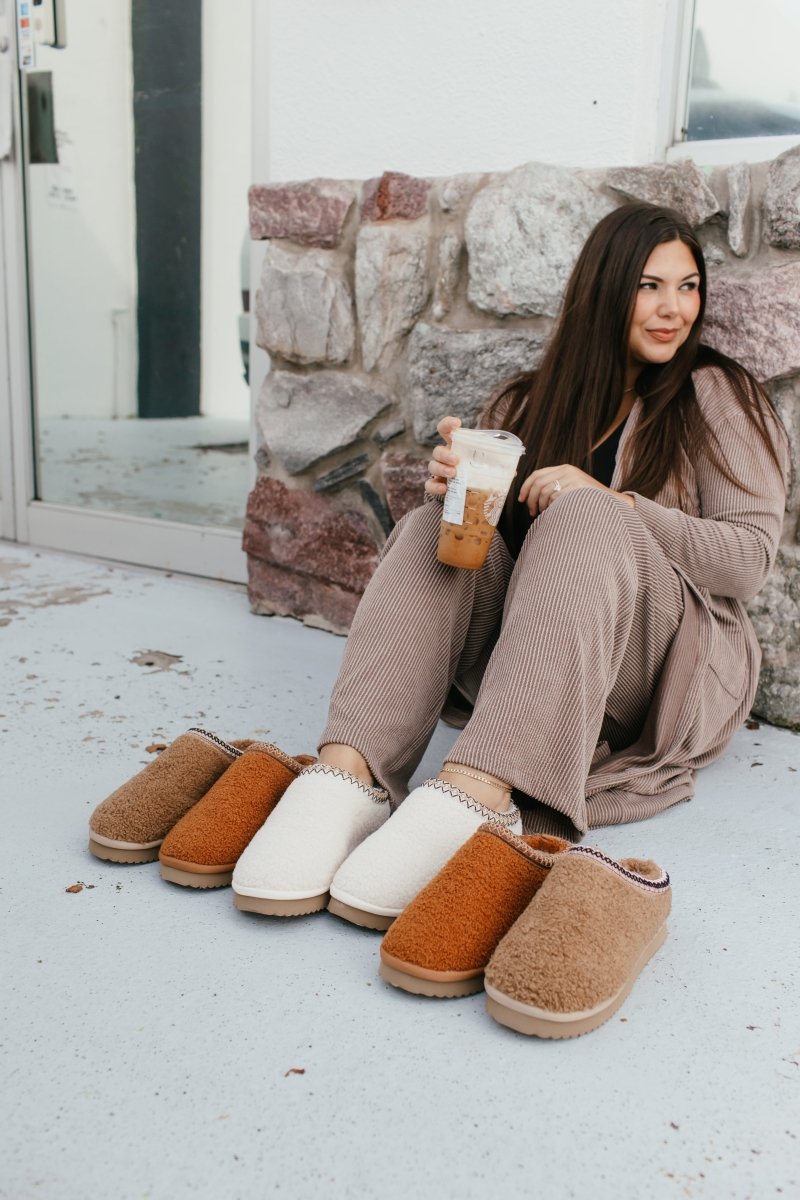 Ribbed & Ready Lounge Set In Oyster Grey - Reg & Curvy - Macoma Boutique290 Loungewear/Sets