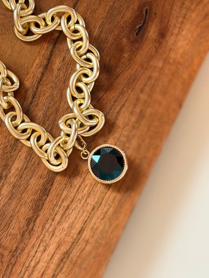 Round About Charm In Black - Macoma Boutique315 Jewelry
