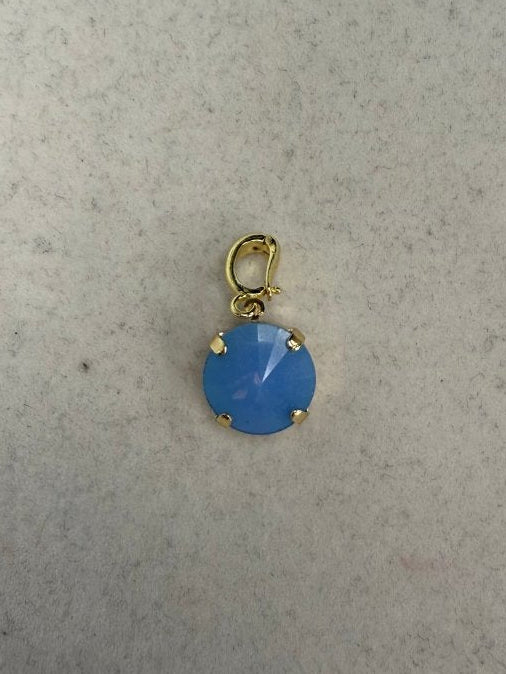 Round Charm 10MM in Blue Mist - Macoma Boutique315 Jewelry