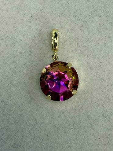 Round Charm 12MM in Candy Pink - Macoma Boutique315 Jewelry