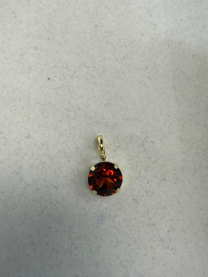 Round Charm 12MM in Cinnamon Spice - Macoma Boutique315 Jewelry
