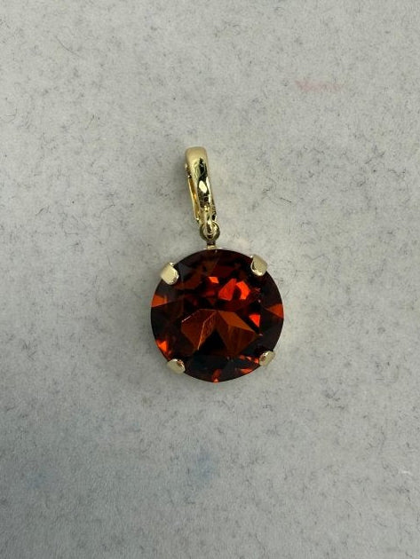 Round Charm 12MM in Cinnamon Spice - Macoma Boutique315 Jewelry