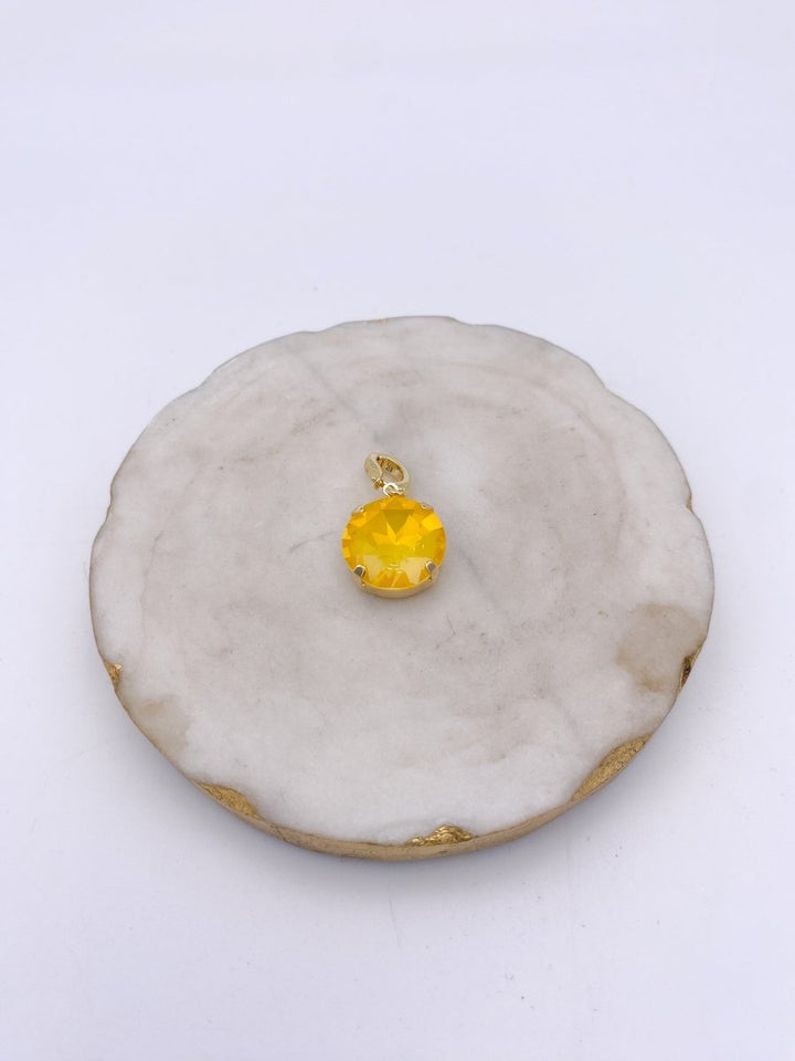 Round Charm in Beach Sunrise - 16MM - Macoma Boutique310 Accessories/Jewelry