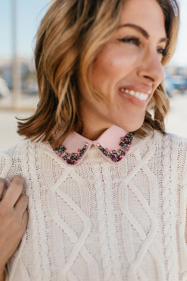 Shirt Collar In Pink - Macoma Boutique310 Accessories/Jewelry