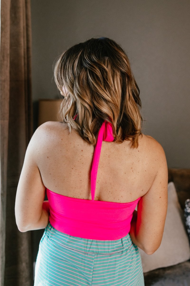 Show Stopper Brami Tank In Electric Flamingo - Reg & Curvy - Macoma Boutique110 Tanks