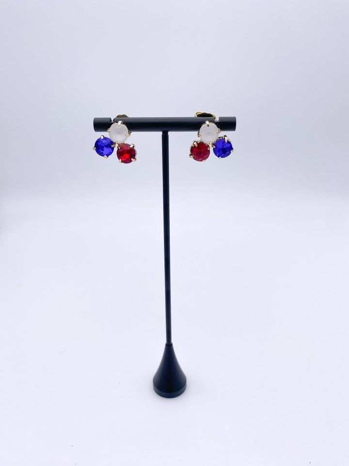 Sienna By Tova Tammy Earrings In 4th Of July Mix - Macoma Boutique310 Accessories/Jewelry