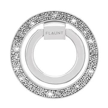 Silver Crystal Elegance Premium Magsafe Phone Ring Stand - Macoma Boutique310 Accessories