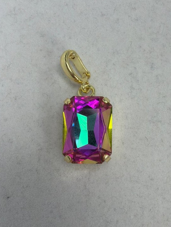 Small Rectangle Charm in Mermaid - Macoma Boutique315 Jewelry