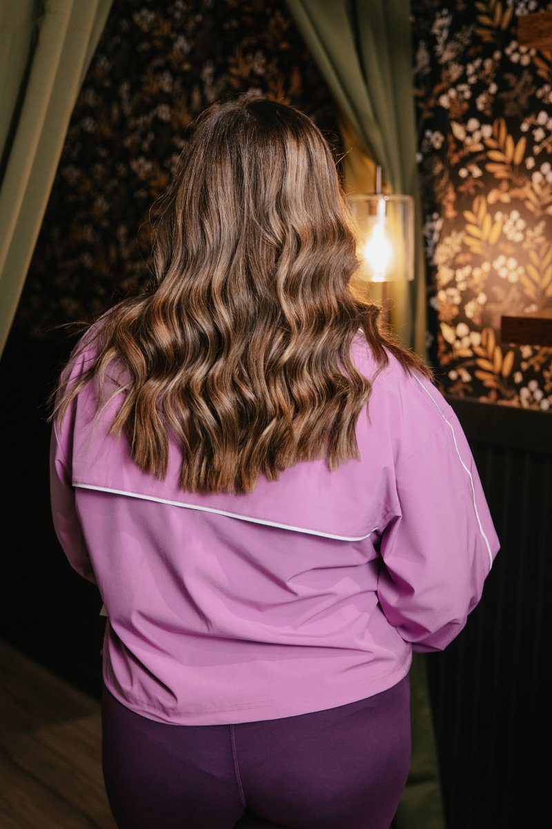 Small Strides Jacket In Mulberry - Macoma Boutique130 Sweaters