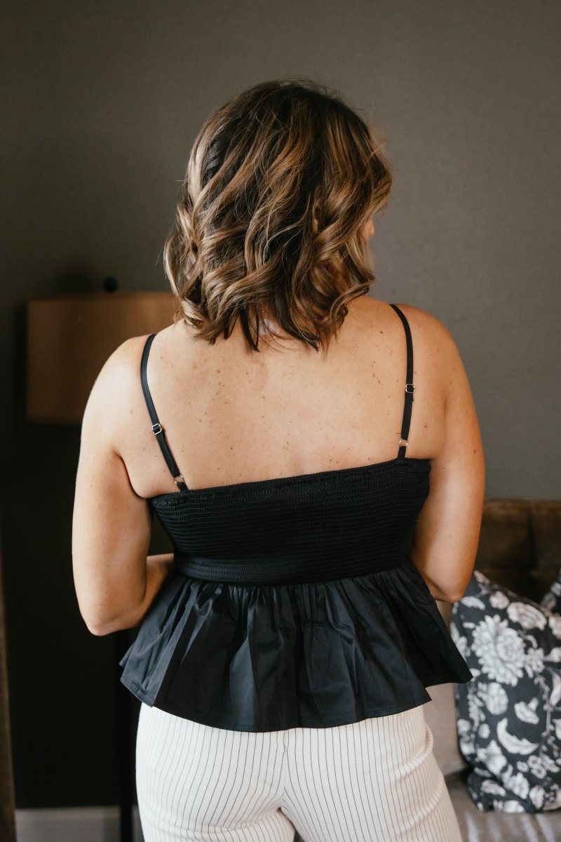Sophisticated Spark Tank In Black - Macoma Boutique110 Tanks