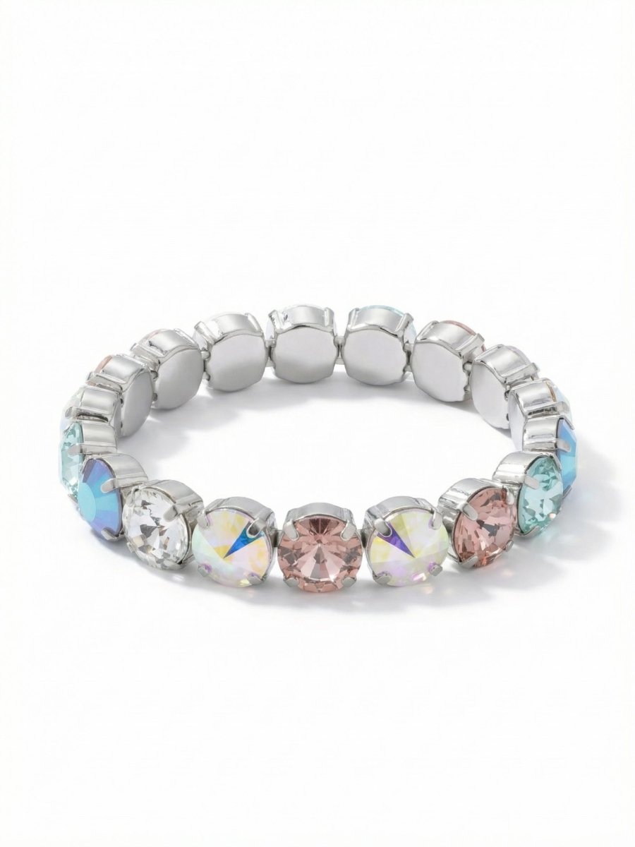 Sorrelli Rainbow Quartz London Stretch Bracelet - Macoma Boutique315 Jewelry