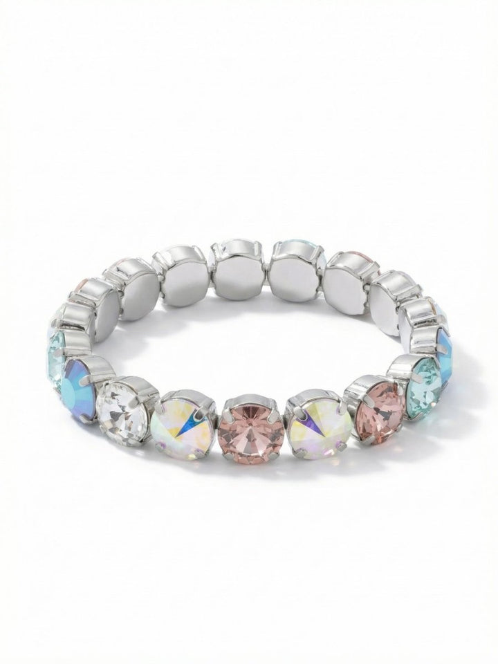 Sorrelli Rainbow Quartz London Stretch Bracelet - Macoma Boutique315 Jewelry