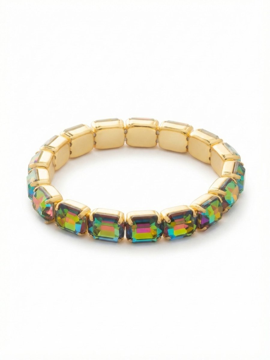 Sorrelli Volcano 7 Inch Easton Emerald Cut Stretch Bracelet - Macoma Boutique315 Jewelry