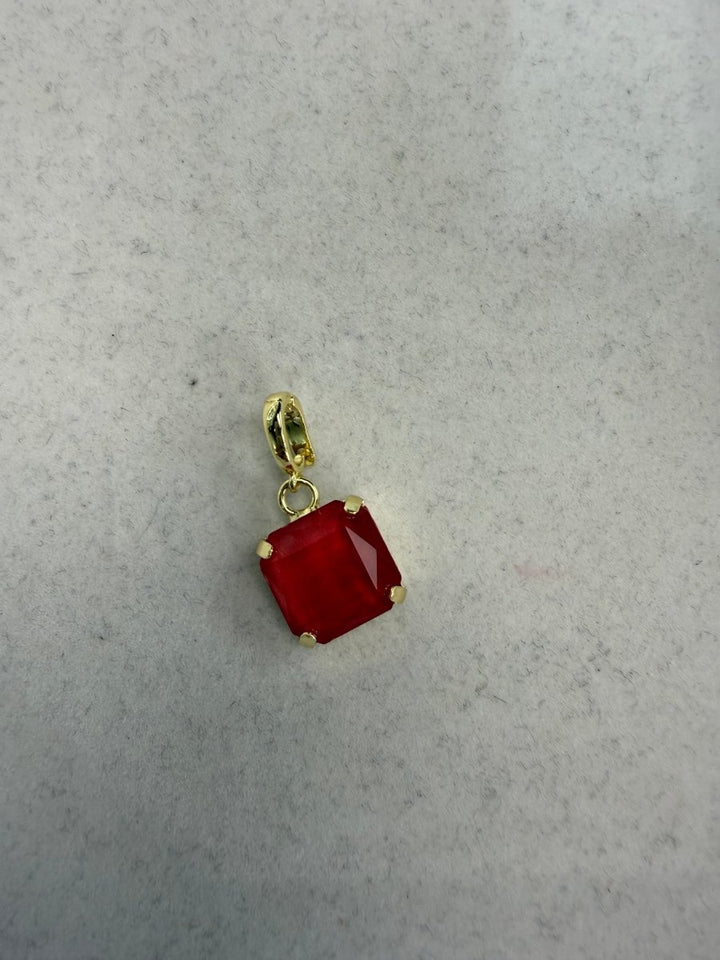 Square Charm in Cranberry Crush - Macoma Boutique315 Jewelry