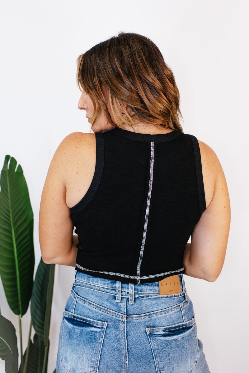 Stud Factor Tank Top - FINAL SALE - Macoma Boutique110 Tanks