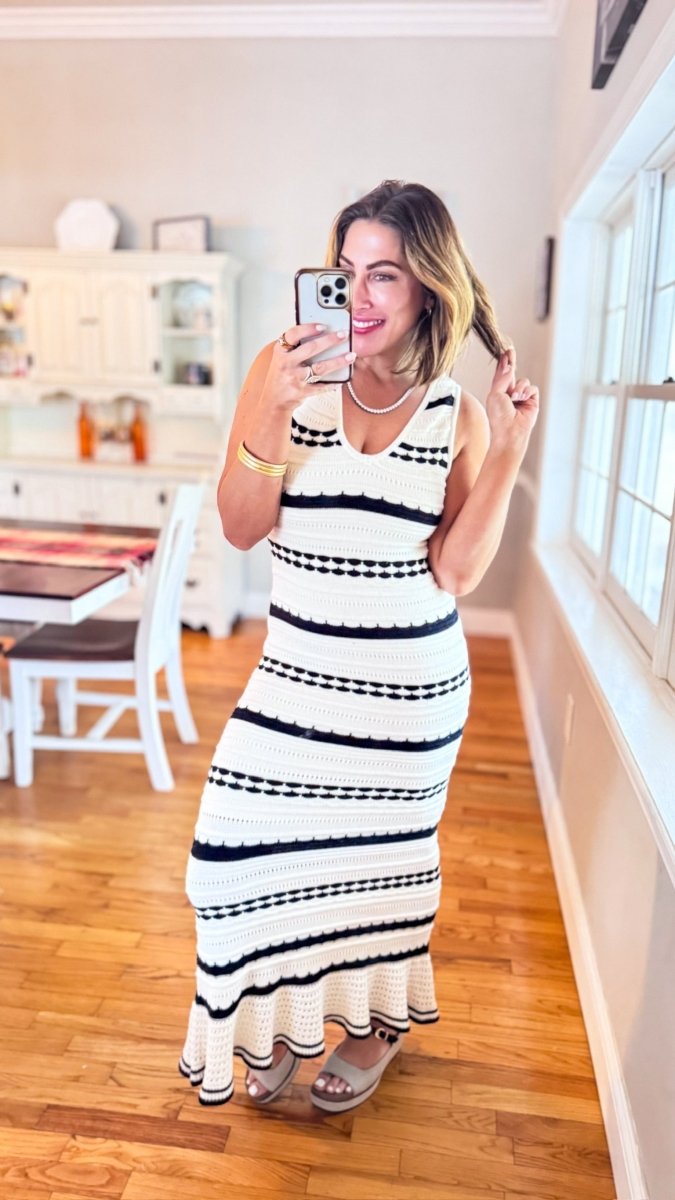 Timeless Crochet Dress - Macoma Boutique250 Dresses