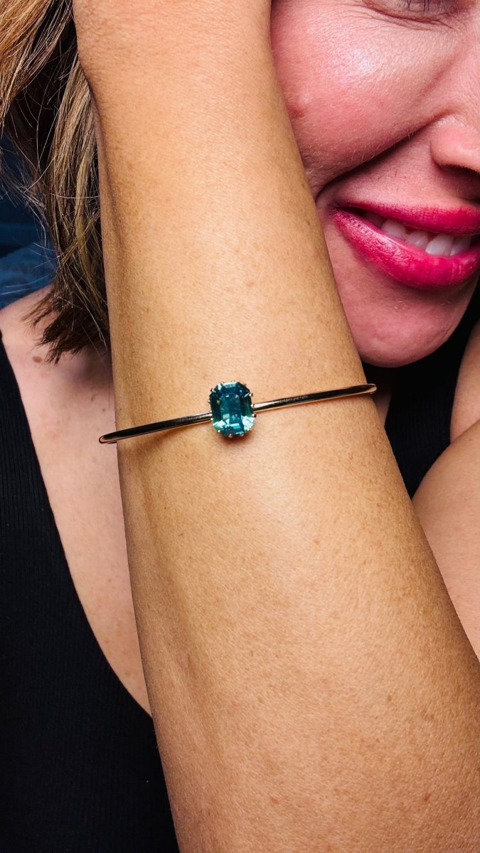 Tova Ada Bangle In Aqua Verde - Macoma Boutique310 Accessories/Jewelry