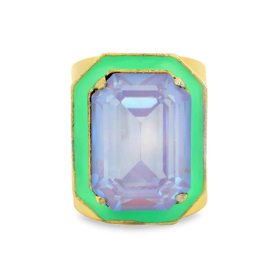 Tova Big Dakota Ring In Pippamint - Macoma Boutique310 Accessories/Jewelry