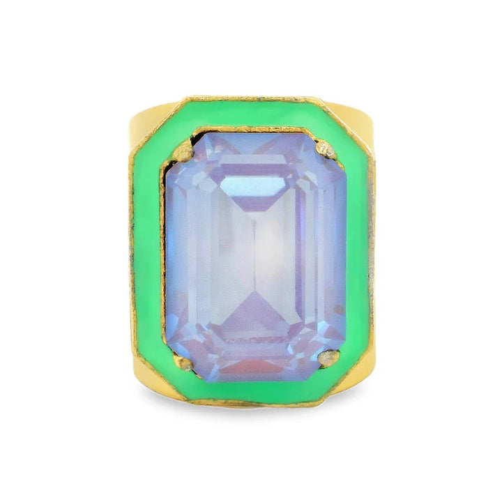 Tova Big Dakota Ring In Pippamint - Macoma Boutique310 Accessories/Jewelry