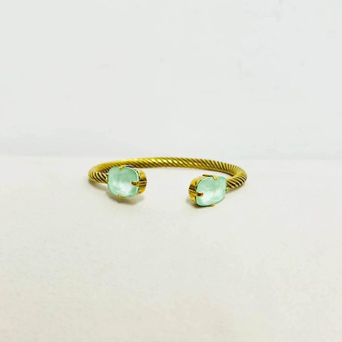 Tova Charlotte Cuff In Cushion Cut/Fairy Dust Ultra Mint - Macoma Boutique310 Accessories/Jewelry