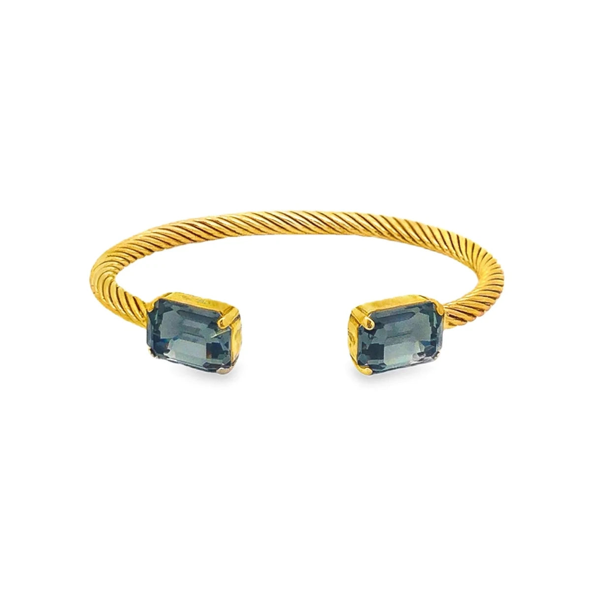 Tova Charlotte Cuff In Rectangle In Black Diamond - Macoma Boutique310 Accessories/Jewelry