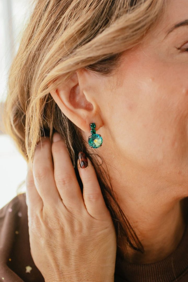 Tova Dee Earrings In Gunmetal Electra Silver Foil - Macoma Boutique310 Accessories/Jewelry