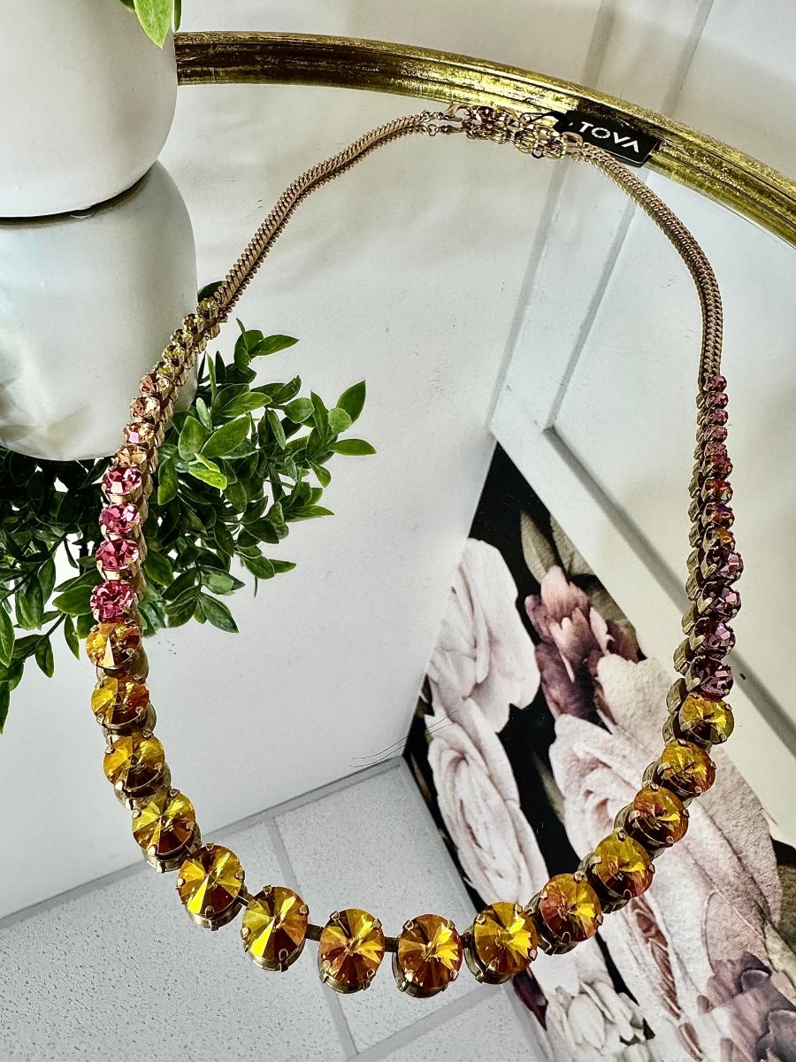 Tova Ima Long Necklace in Watermelon - Macoma Boutique310 Accessories/Jewelry