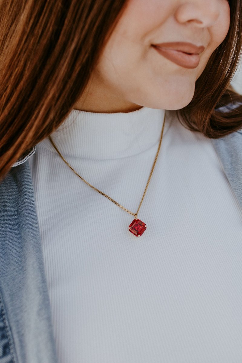 Tova Nikki Necklace in Scarlet - Macoma Boutique310 Accessories/Jewelry