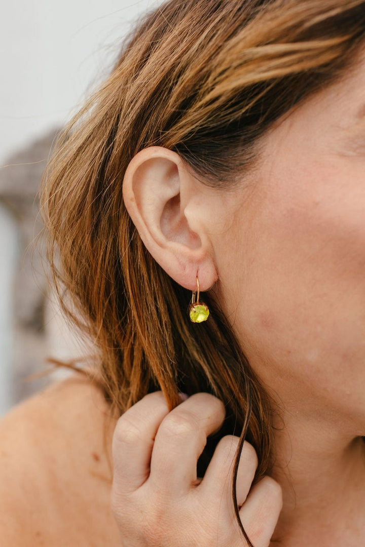 Tova Oakland Hook Earrings in Citrus Lime Matt - Macoma Boutique310 Accessories/Jewelry