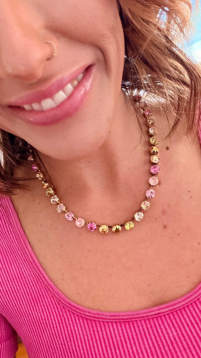 Tova Oakland Necklace In Candy Glam Blush - Macoma Boutique310 Accessories/Jewelry