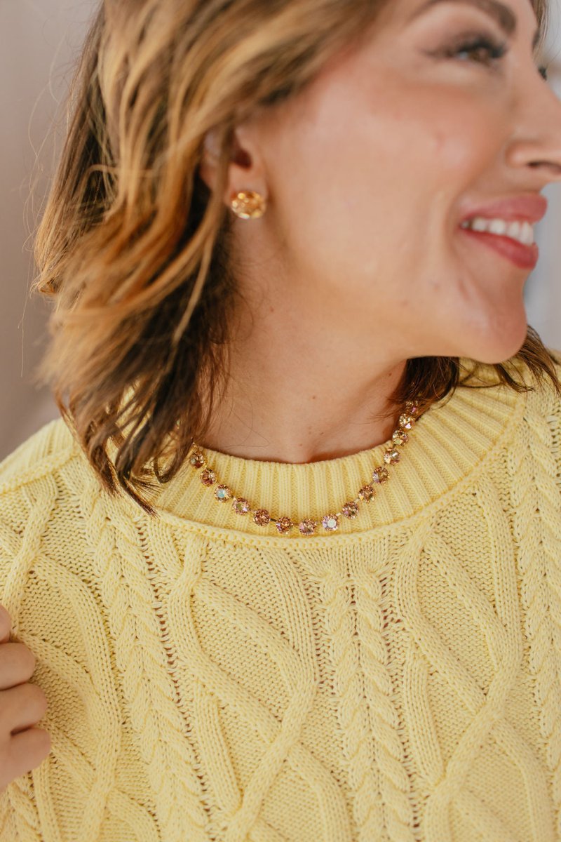 Tova Oakland Necklace in Light Rose Peach Unfoiled - Macoma Boutique310 Accessories/Jewelry