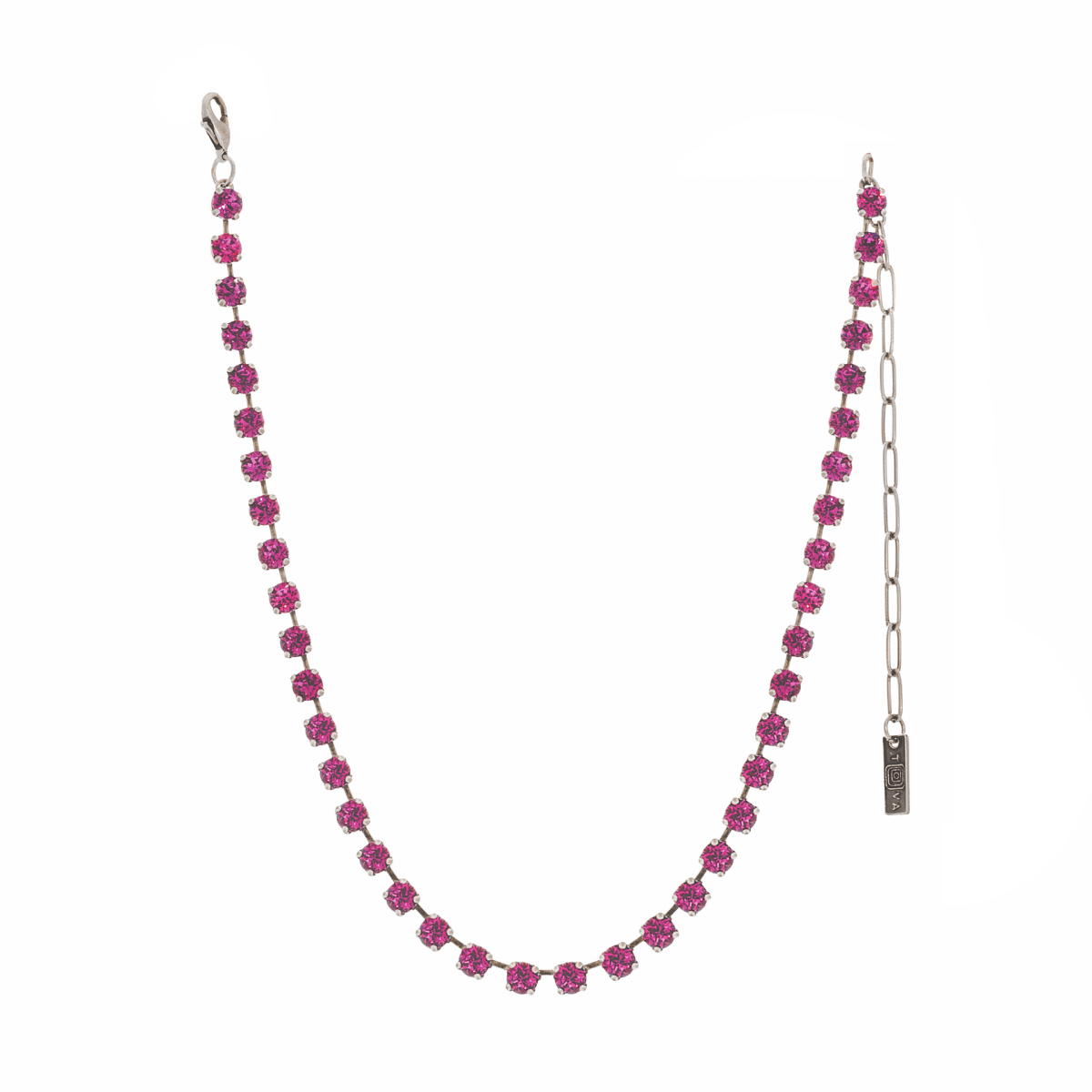Tova Sarina Necklace in Antique Silver / Dark Rose - Macoma Boutique310 Accessories/Jewelry