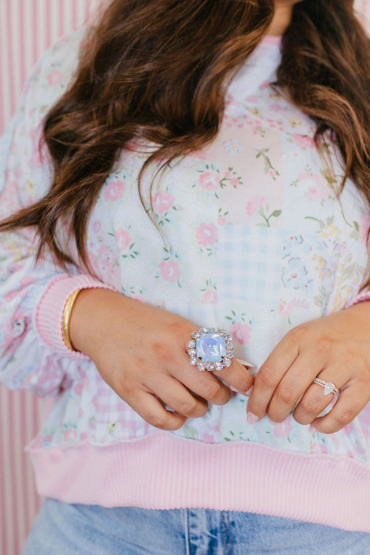 Tova Sylvia Ring In Ultra Baby Blue - Macoma Boutique310 Accessories/Jewelry