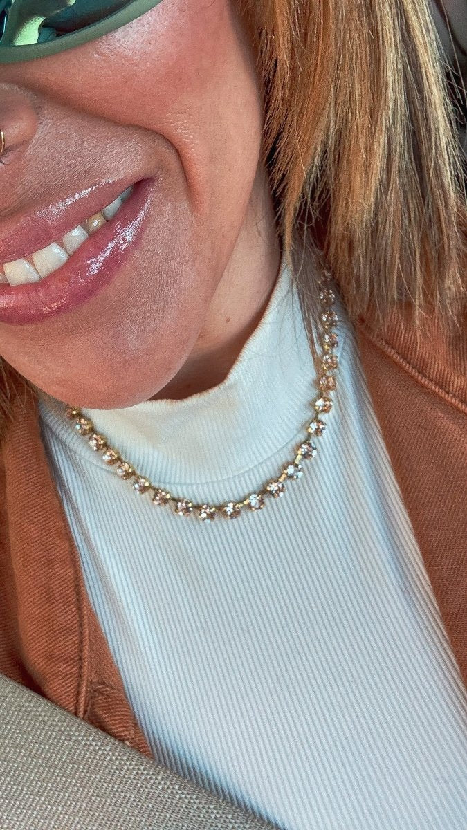 Tova Tova Sarina Necklace In Light Azore - Macoma Boutique310 Accessories/Jewelry