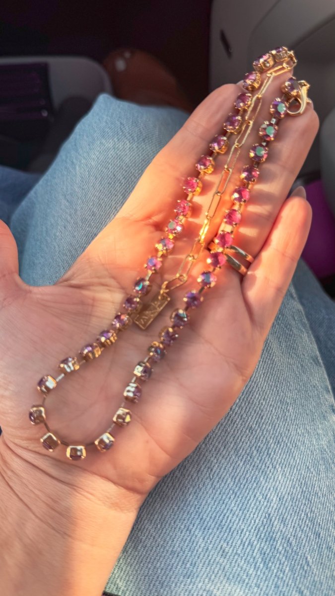 Tova Tova Sarina Necklace In Orchid Ignite Purple Haze - Macoma Boutique310 Accessories/Jewelry