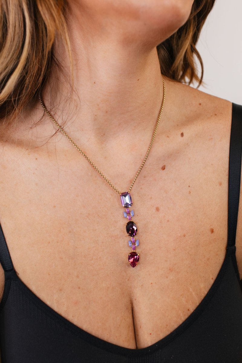 Tova Vanny Necklace in Purple - Macoma Boutique310 Accessories/Jewelry