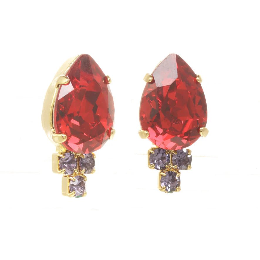 Tova Vienna Stud Earrings In Red Tanzanite - Macoma Boutique310 Accessories/Jewelry