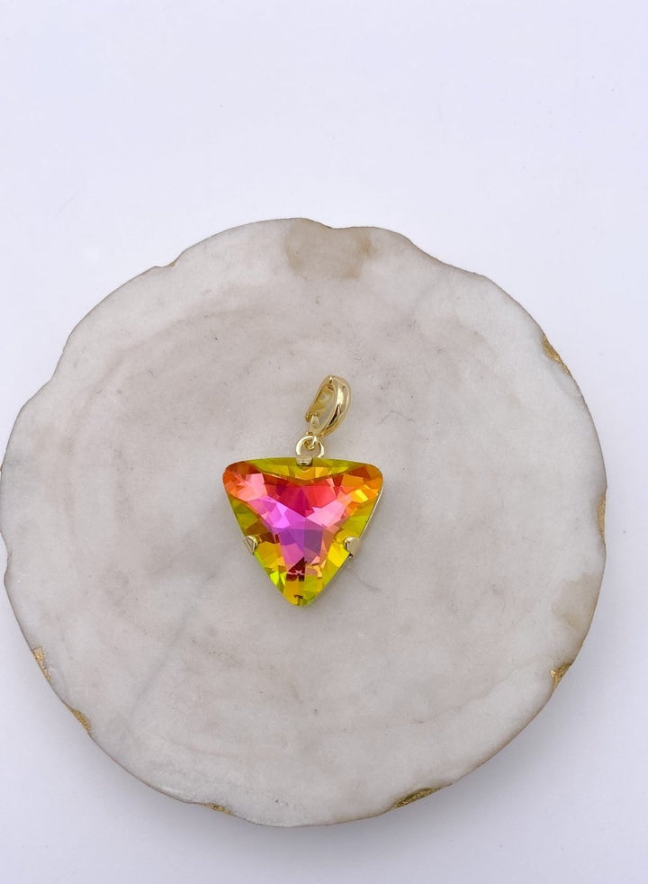 Triangle Charm in Rainbow Twist - Macoma Boutique310 Accessories/Jewelry