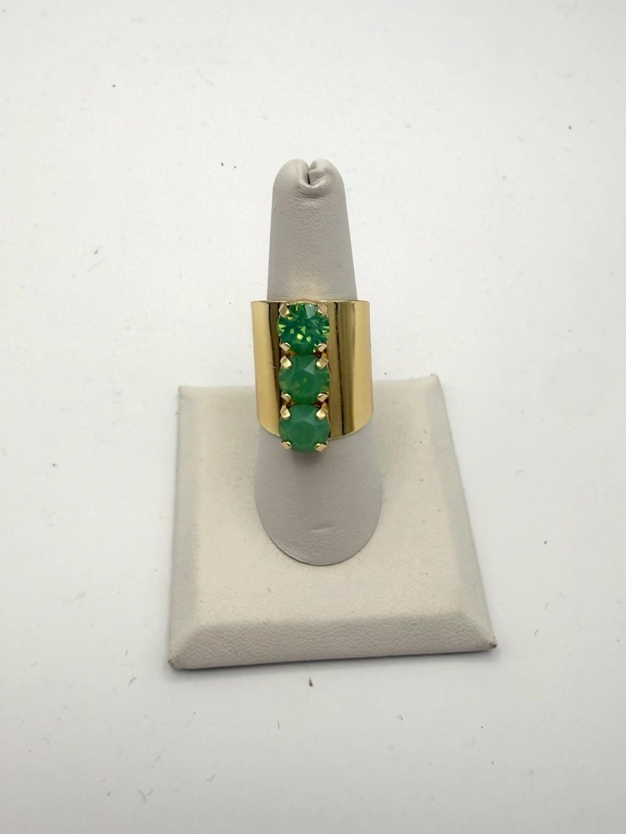 Triple Threat Ring In Jade - Macoma Boutique315 Jewelry