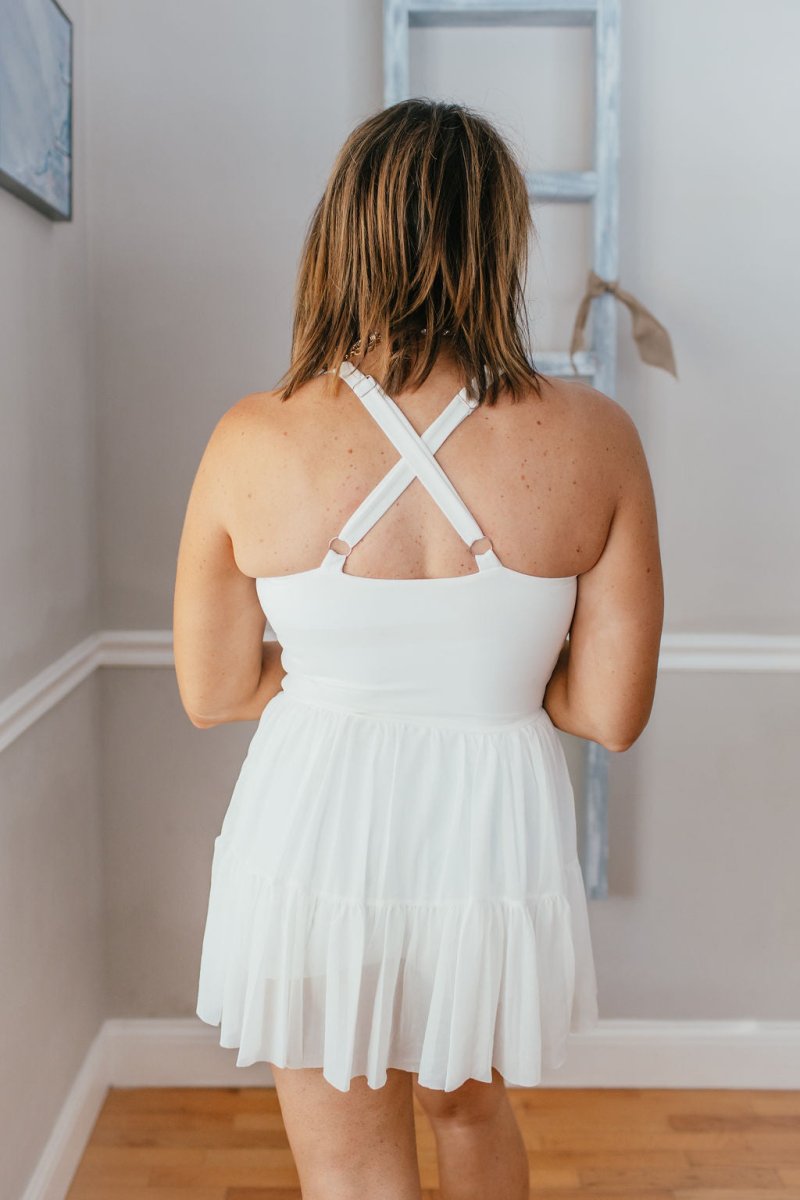 Twirl Worthy Dress In White - Macoma Boutique250 Dresses